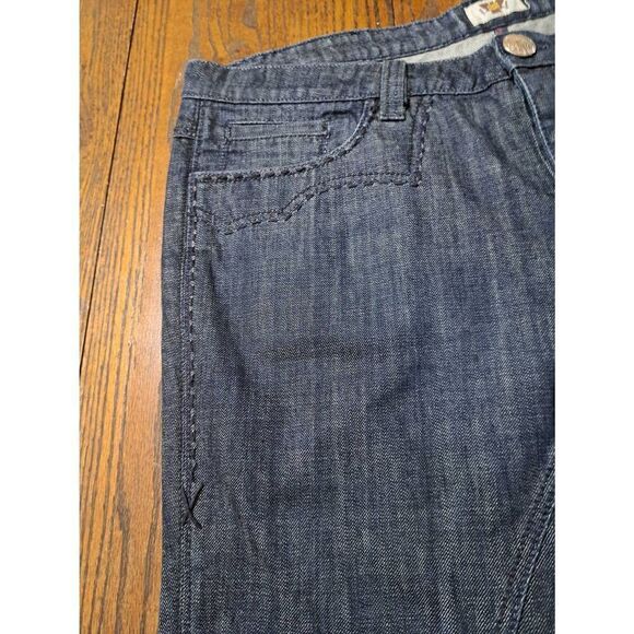 Vintage 40 Waist Antik Denim Streetwear Baggy Denim Blue Jeans Coin Button Fly - Picture 3 of 10